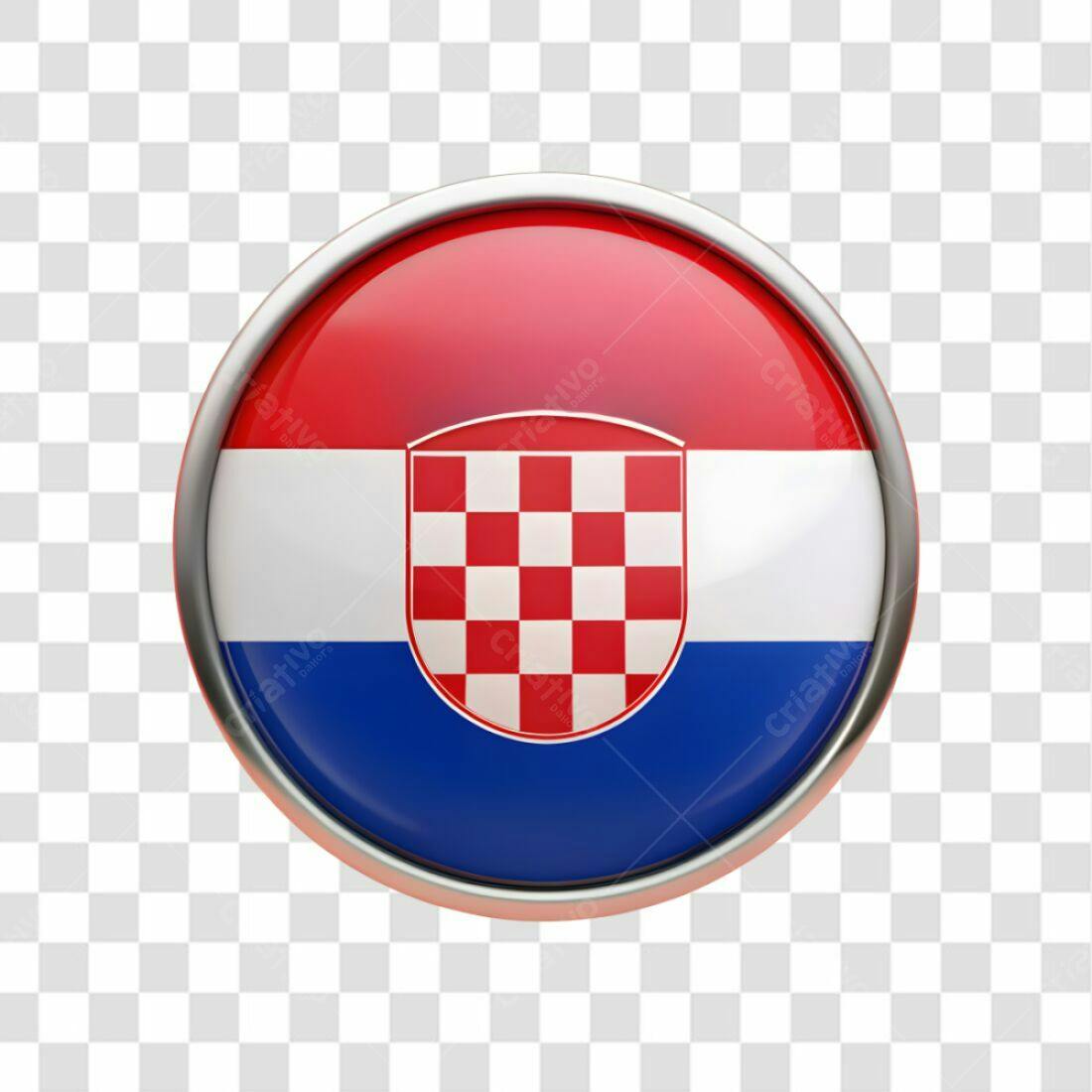Icone Croácia Bandeira PNG com fundo transparente