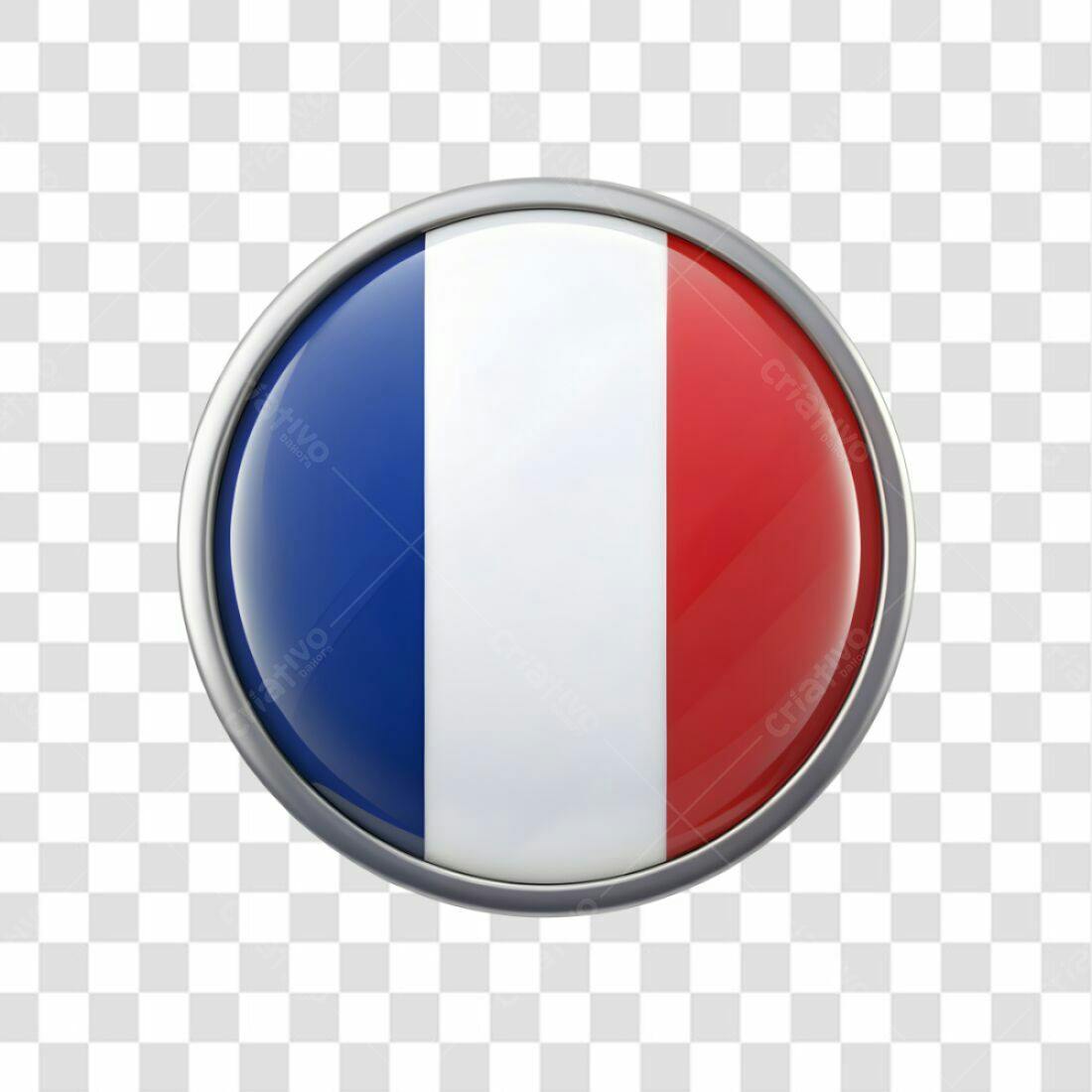 Ícone Bandeira França PNG com fundo transparente