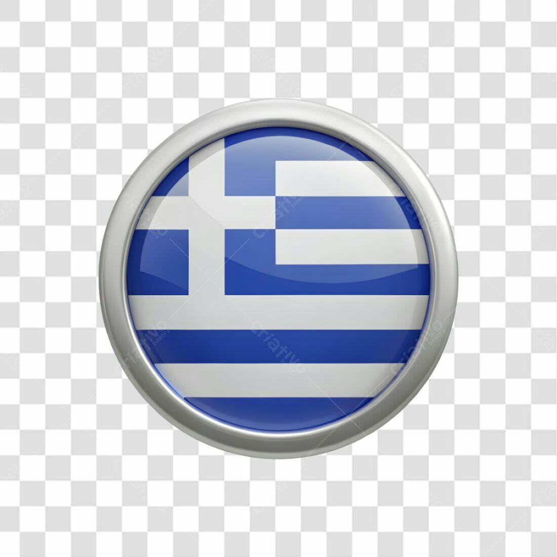 Ícone Bandeira Grécia PNG com fundo transparente