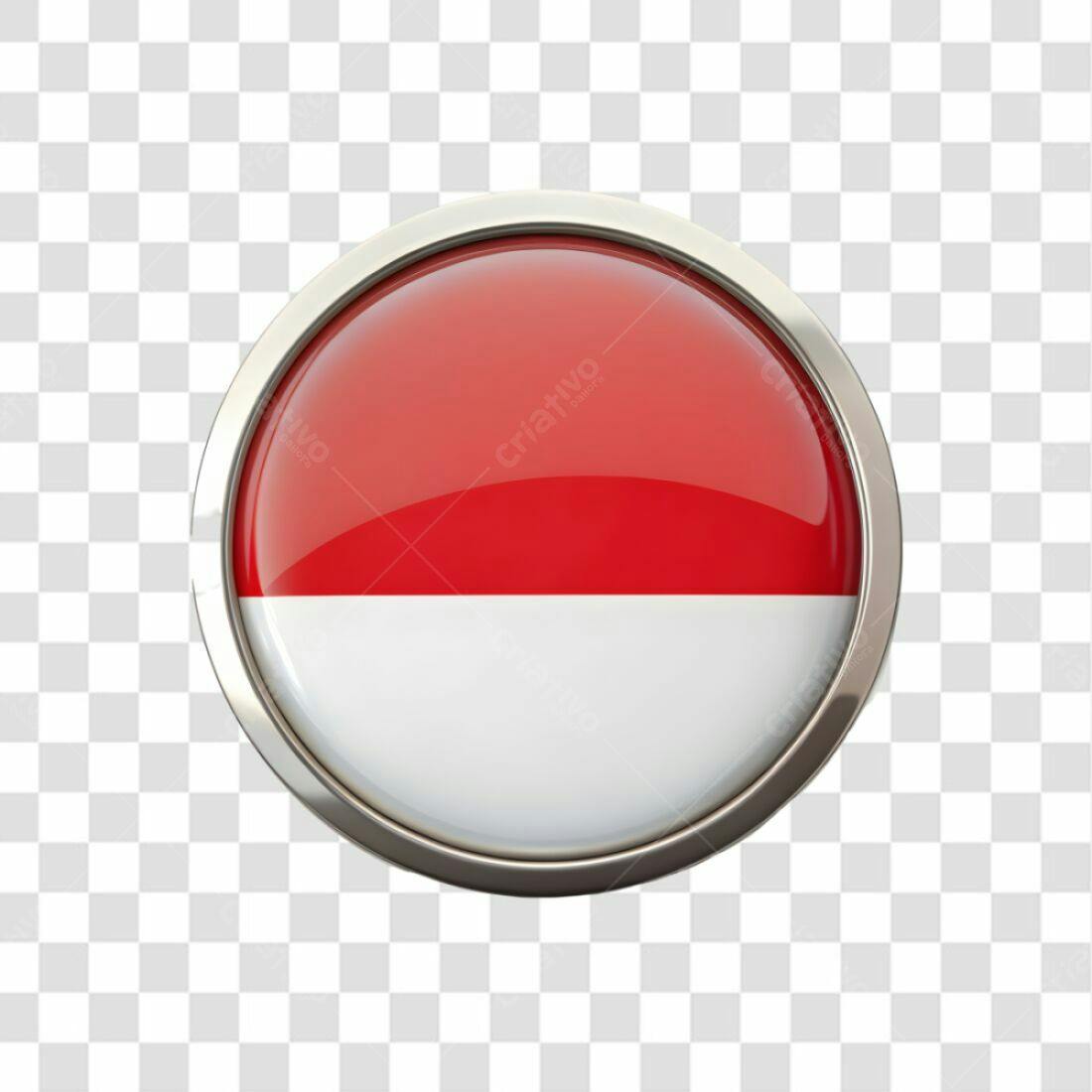 Ícone Bandeira Indonésia PNG com fundo transparente