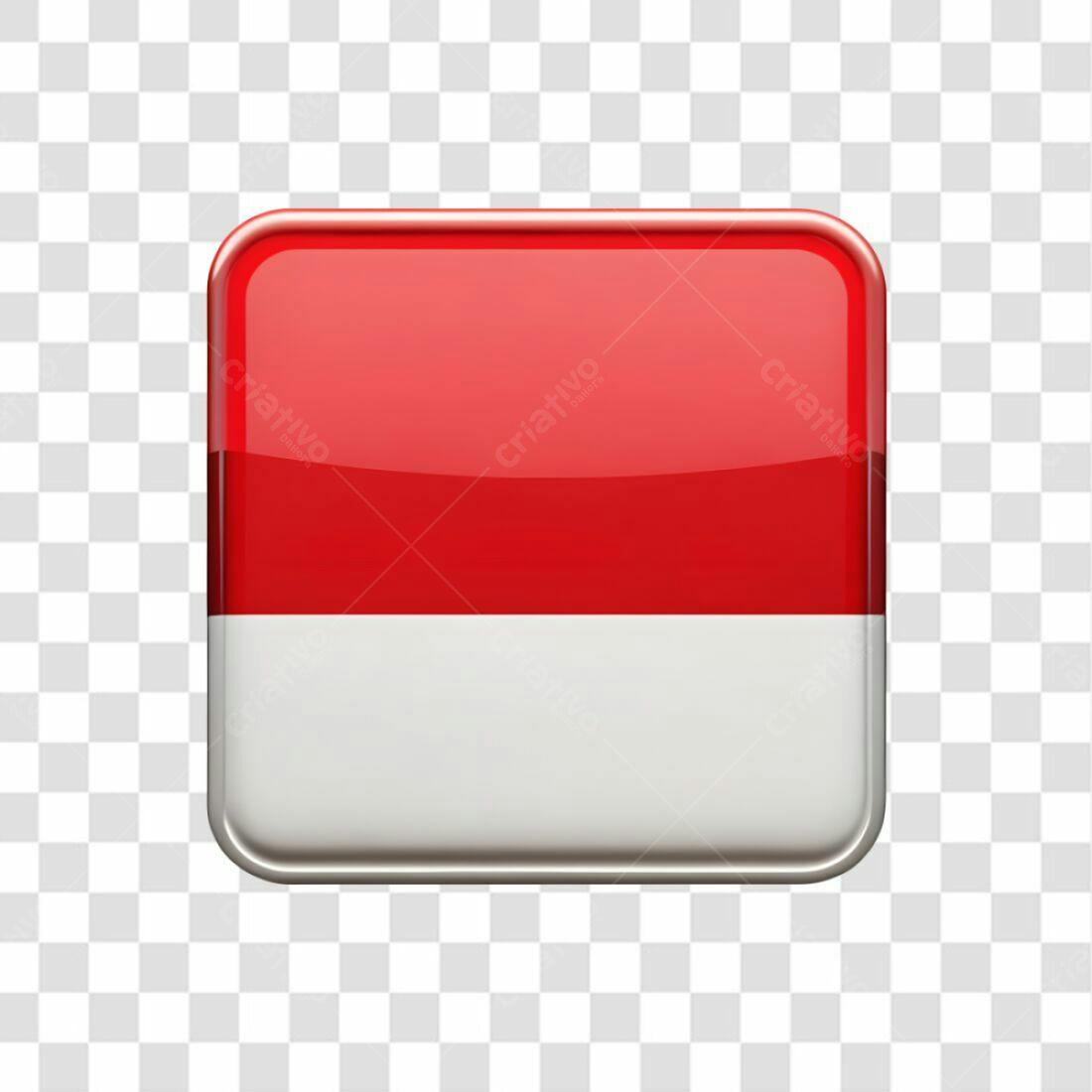 Ícone Bandeira Indonésia PNG com fundo transparente