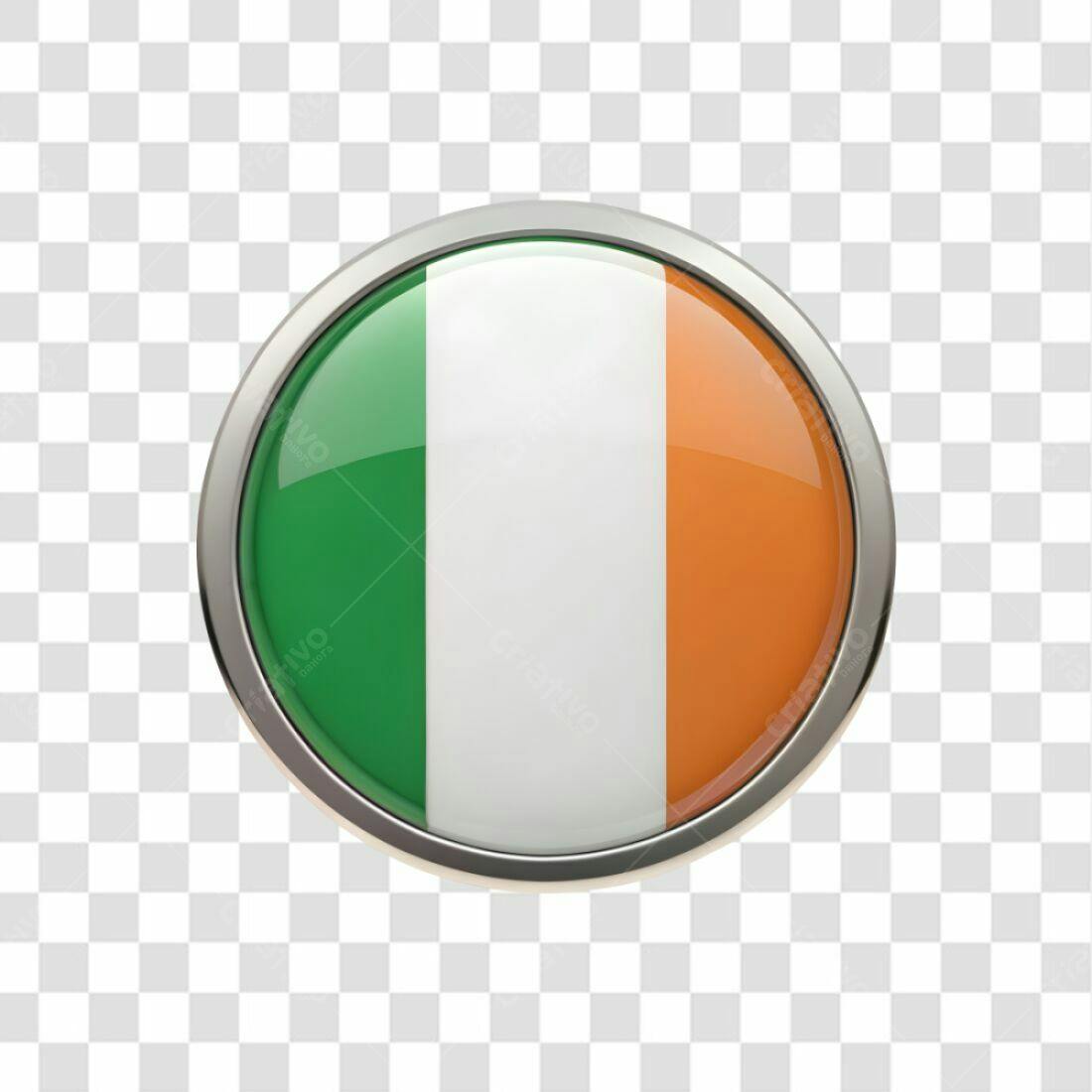 Icone Irlanda Bandeira PNG com fundo transparente