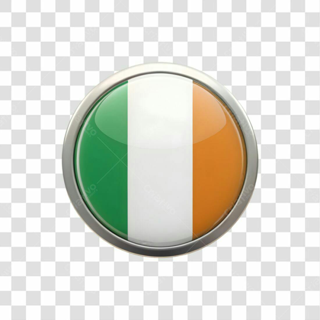 Ícone Bandeira Irlanda PNG com fundo transparente