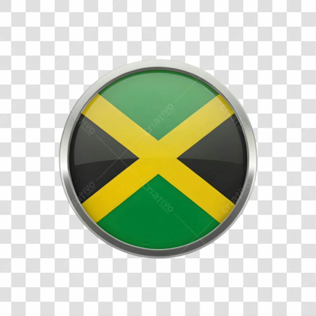 Ícone Bandeira Jamaica PNG com fundo transparente