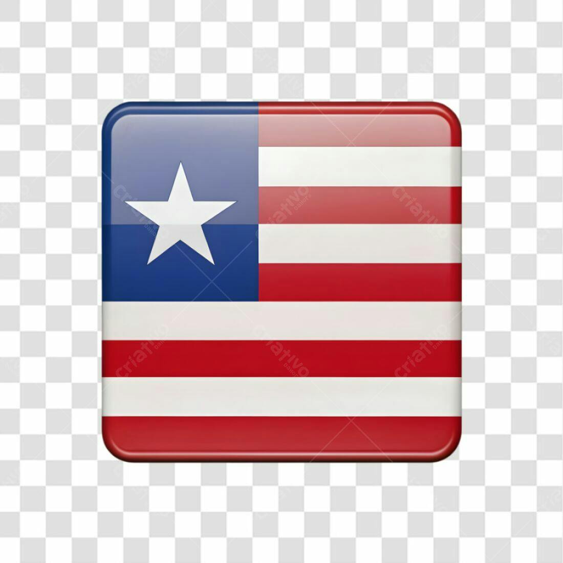 Bandeira Libéria PNG com fundo transparente