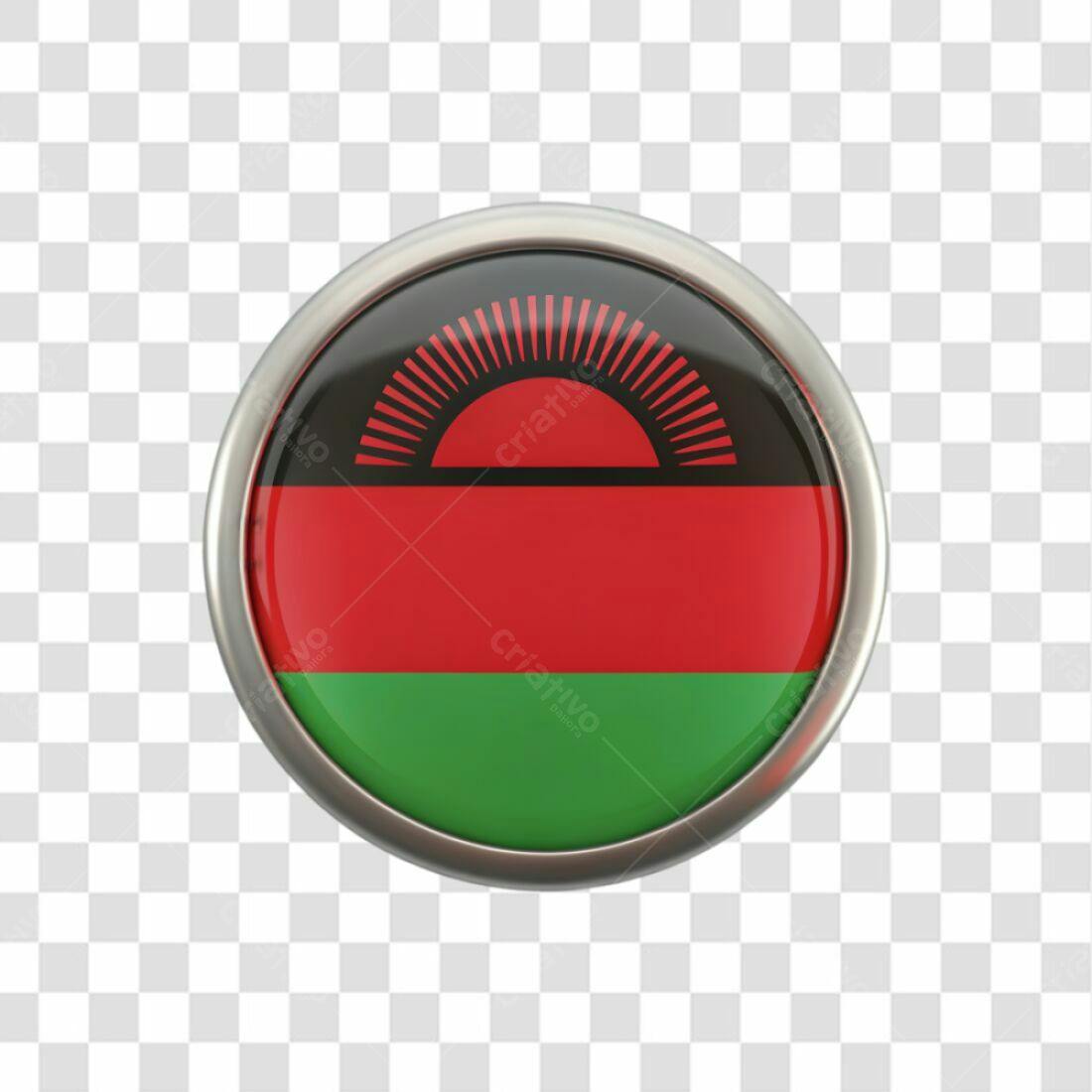Icone Malawi Bandeira PNG com fundo transparente