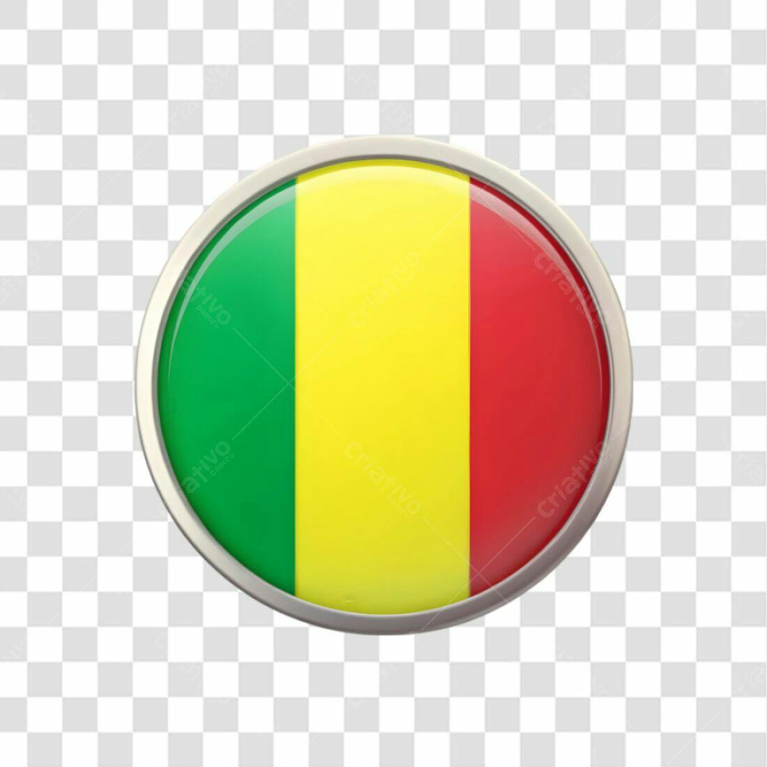 Ícone Bandeira Mali PNG com fundo transparente