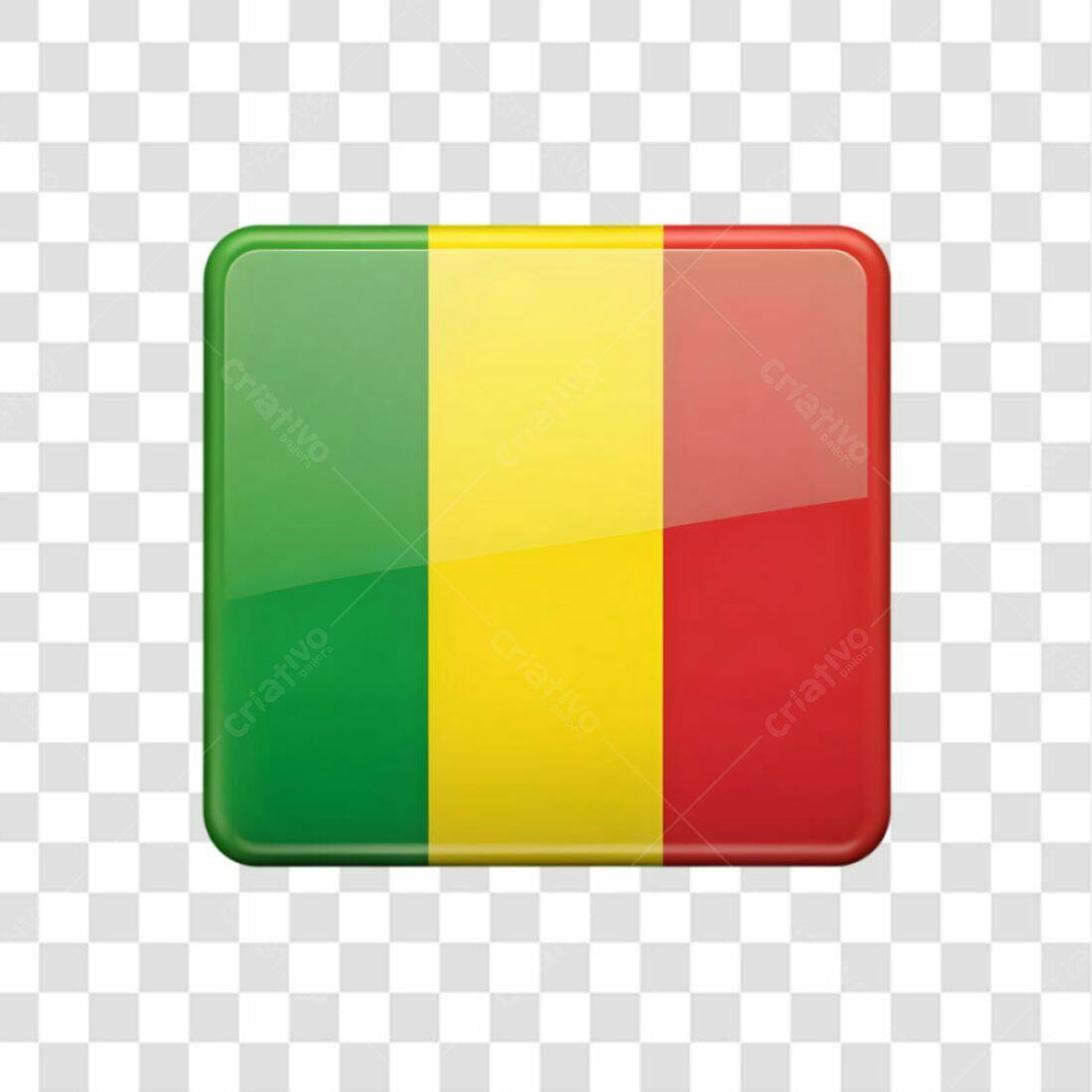 Bandeira Mali PNG com fundo transparente
