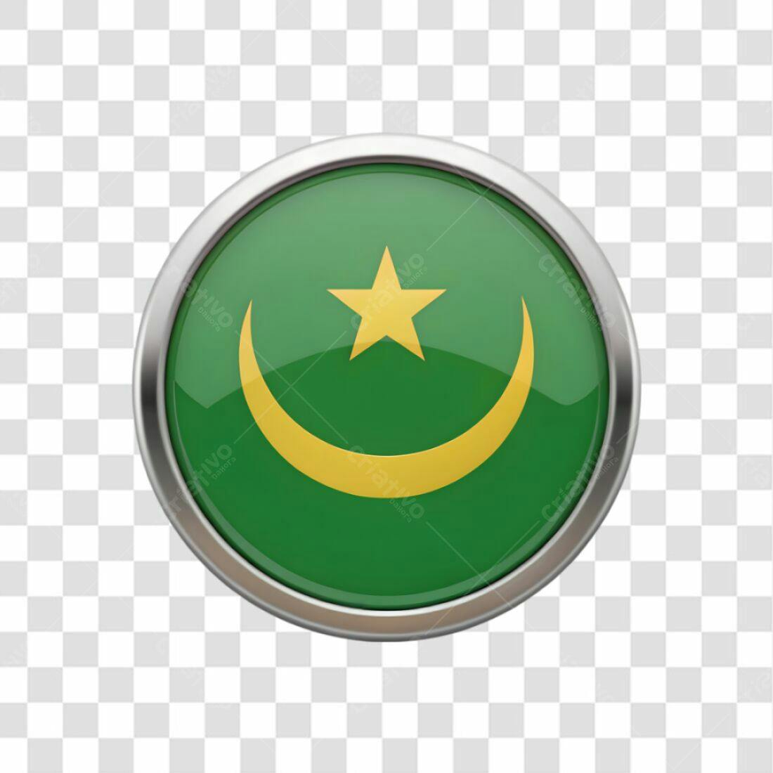 Ícone Bandeira Mauritânia PNG com fundo transparente