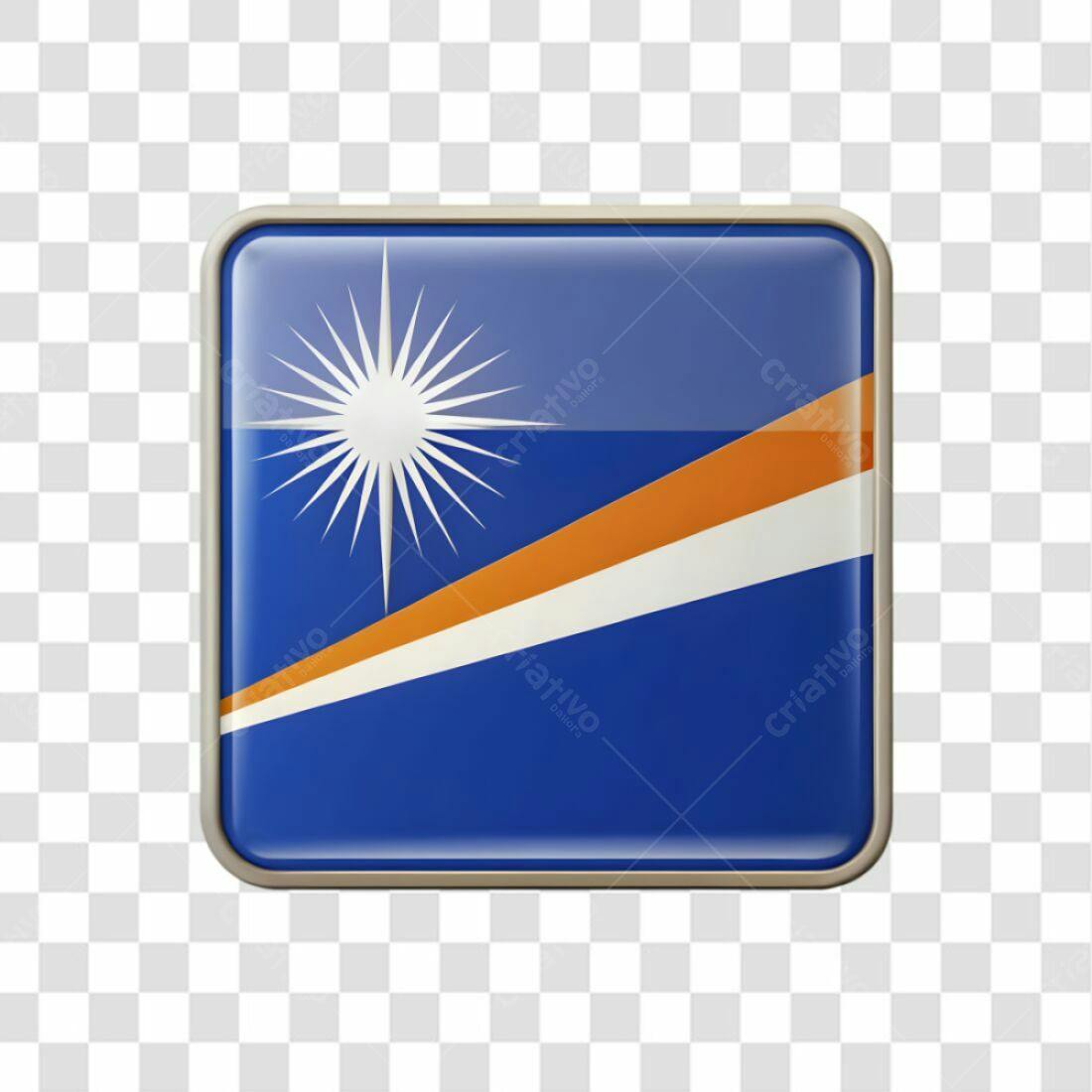 Bandeira Ilhas Marshall PNG com fundo transparente