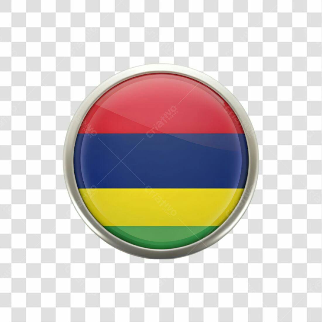 Icone Bandeira Mauricio PNG com fundo transparente
