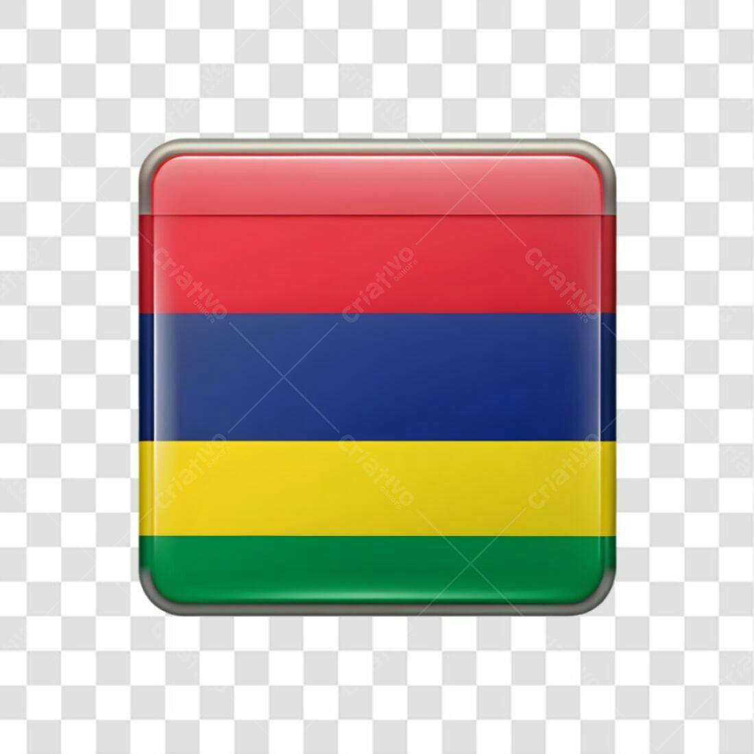 Icone Bandeira Mauricio PNG com fundo transparente