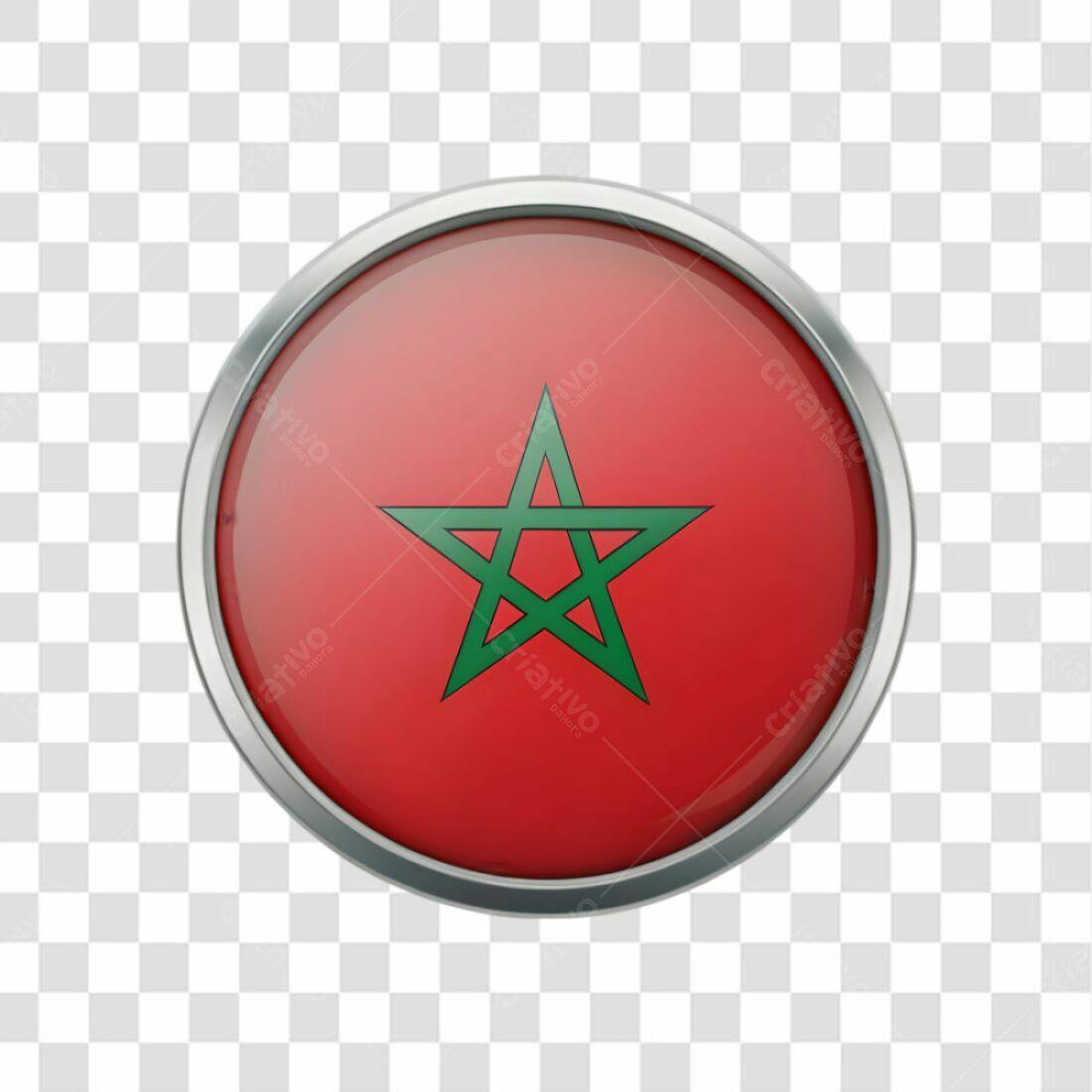 Ícone Bandeira Marrocos PNG com fundo transparente