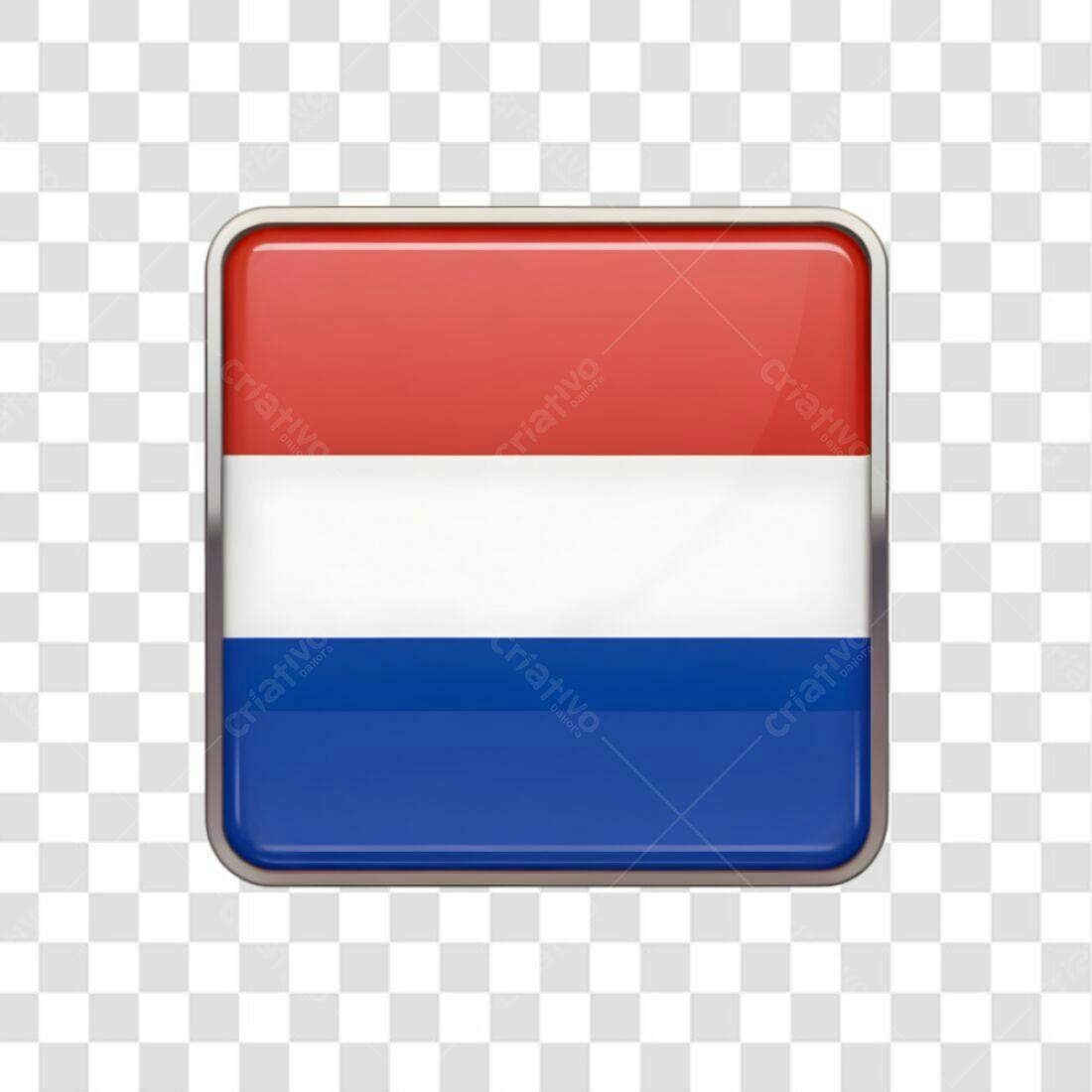 Icone Bandeira Holanda PNG com fundo transparente