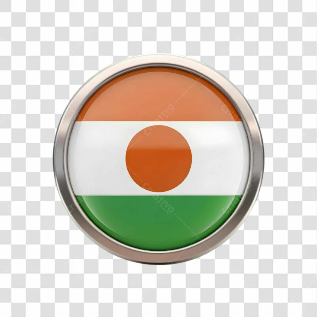 Ícone Bandeira Niger PNG com fundo transparente