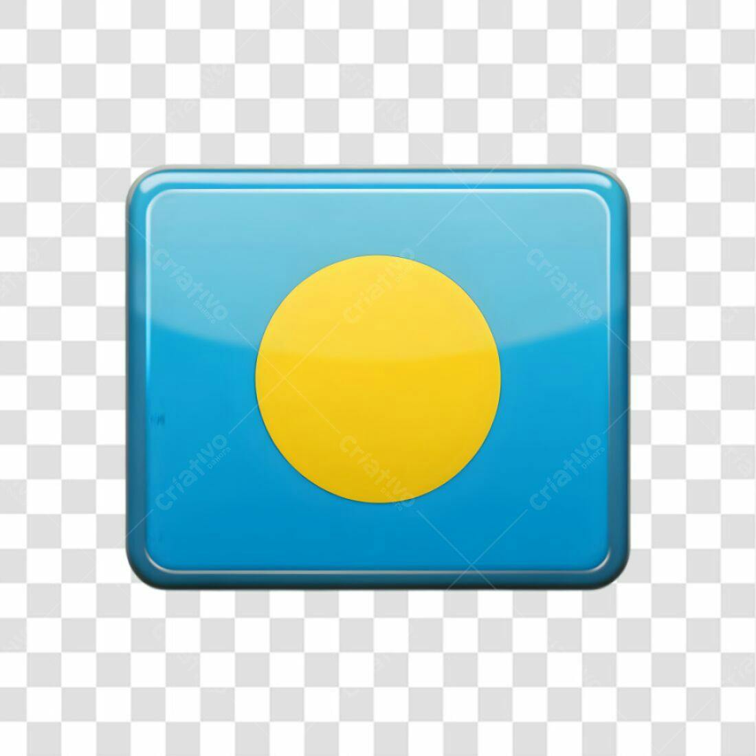 Bandeira Palau PNG com fundo transparente