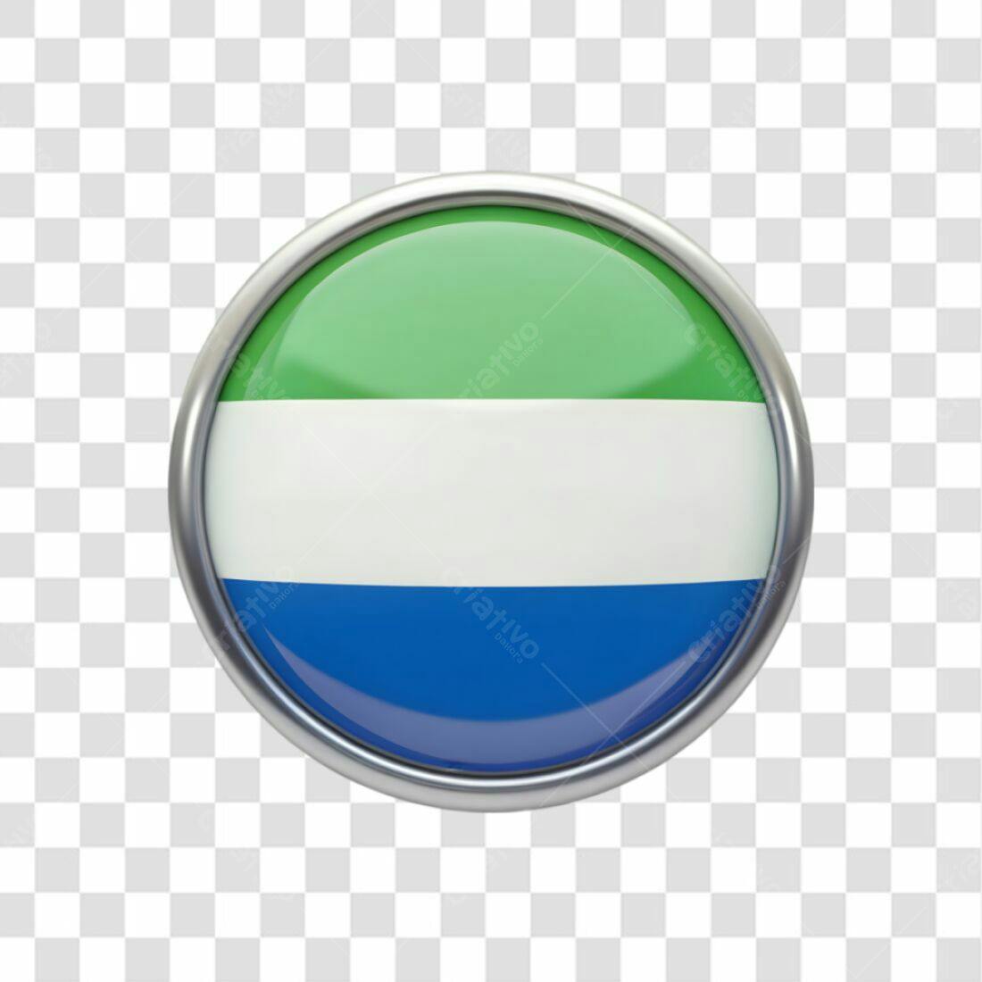 Icone Bandeira Serra Leoa PNG com fundo transparente
