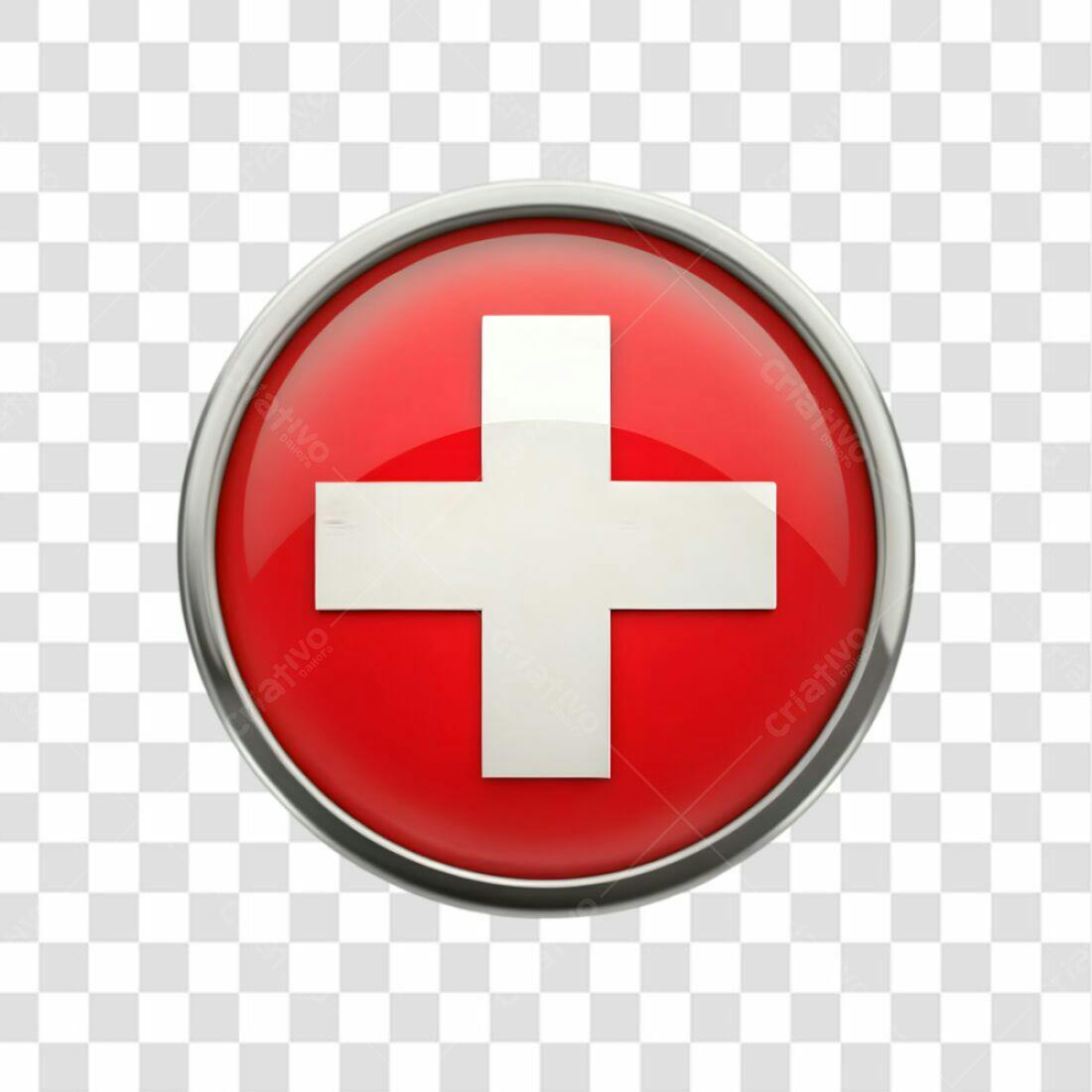 Ícone Cruz Vermelha PNG com fundo transparente