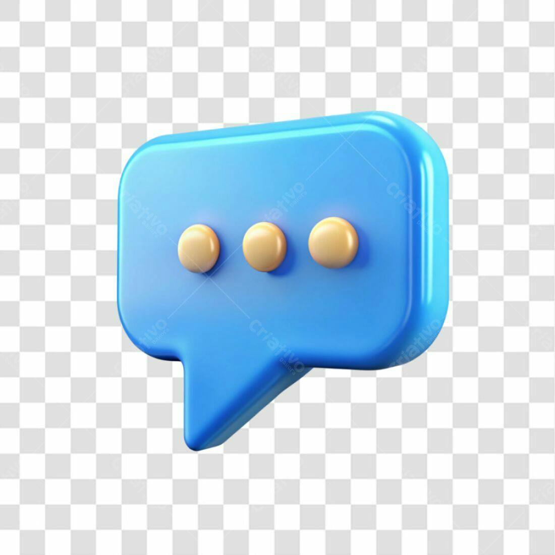 Ícone de Balão de Conversa PNG com fundo transparente