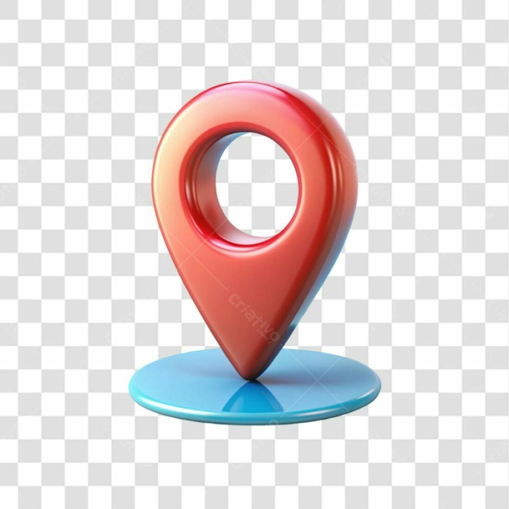 3D Floating Gps Location Pin