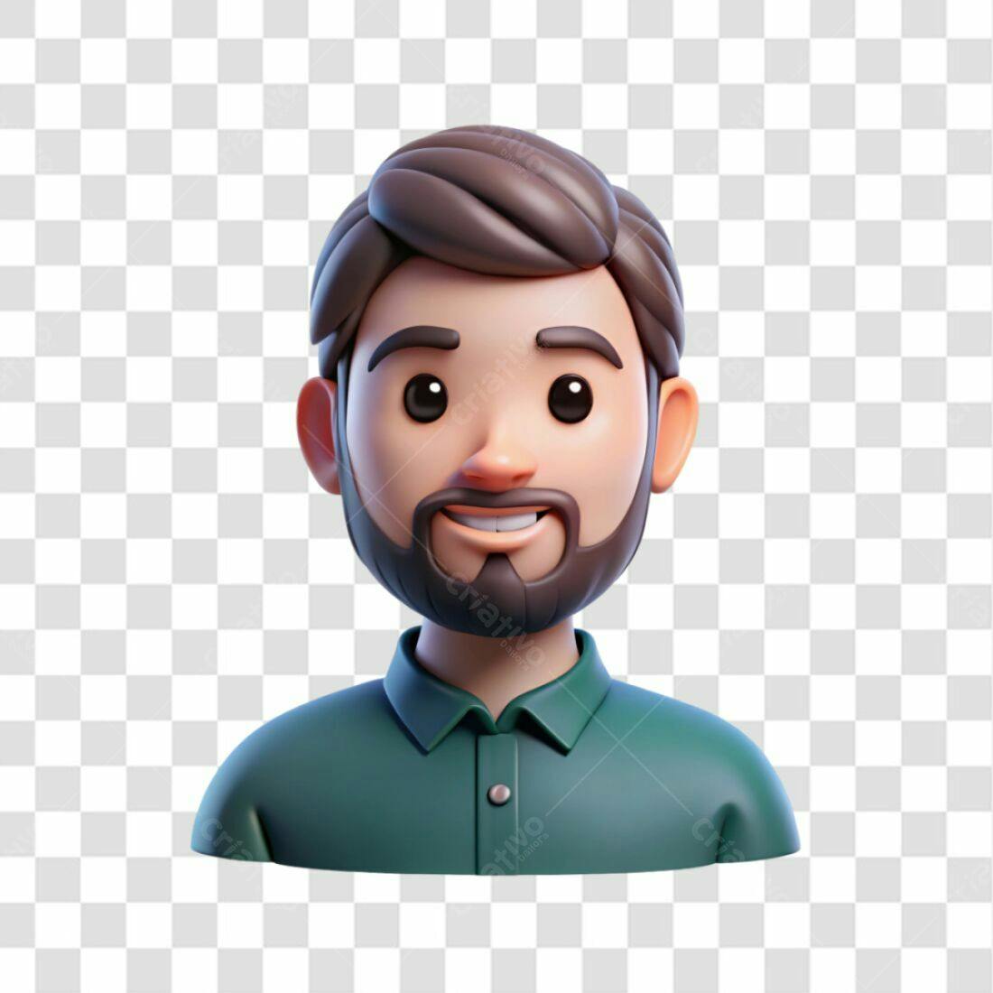 Icone Homem Sorrindo PNG com fundo transparente