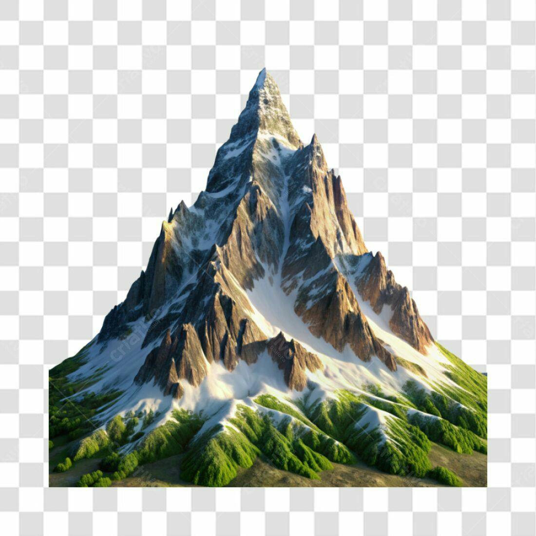 Imagem PNG Montanha Nevadas com fundo transparente
