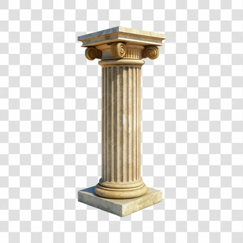 3D Roman Pillar Stone