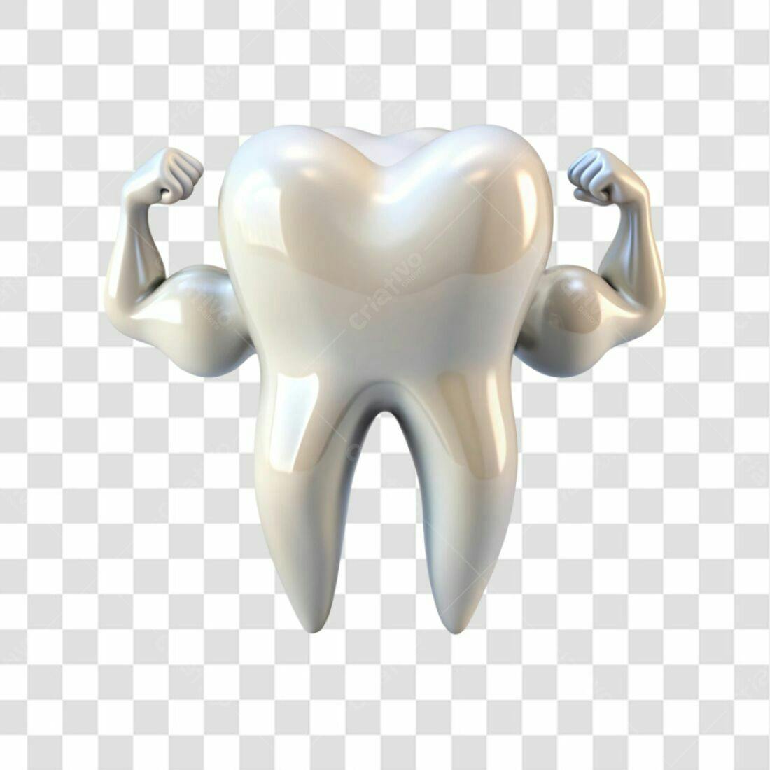 Icone Dente Forte PNG com fundo transparente
