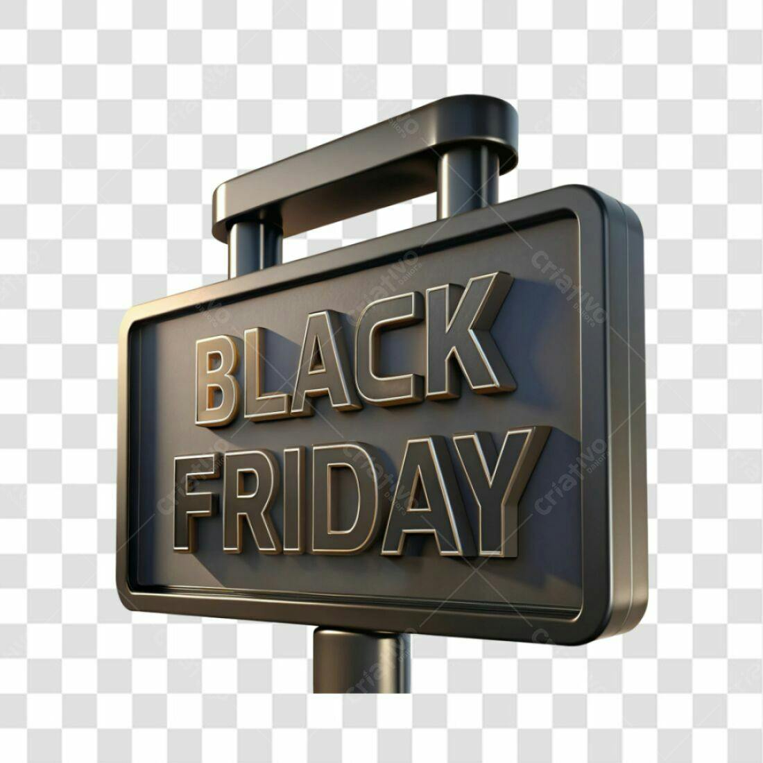 Banner Black Friday PNG com fundo transparente