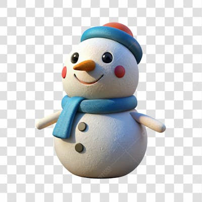 Cute Snowman Character 1