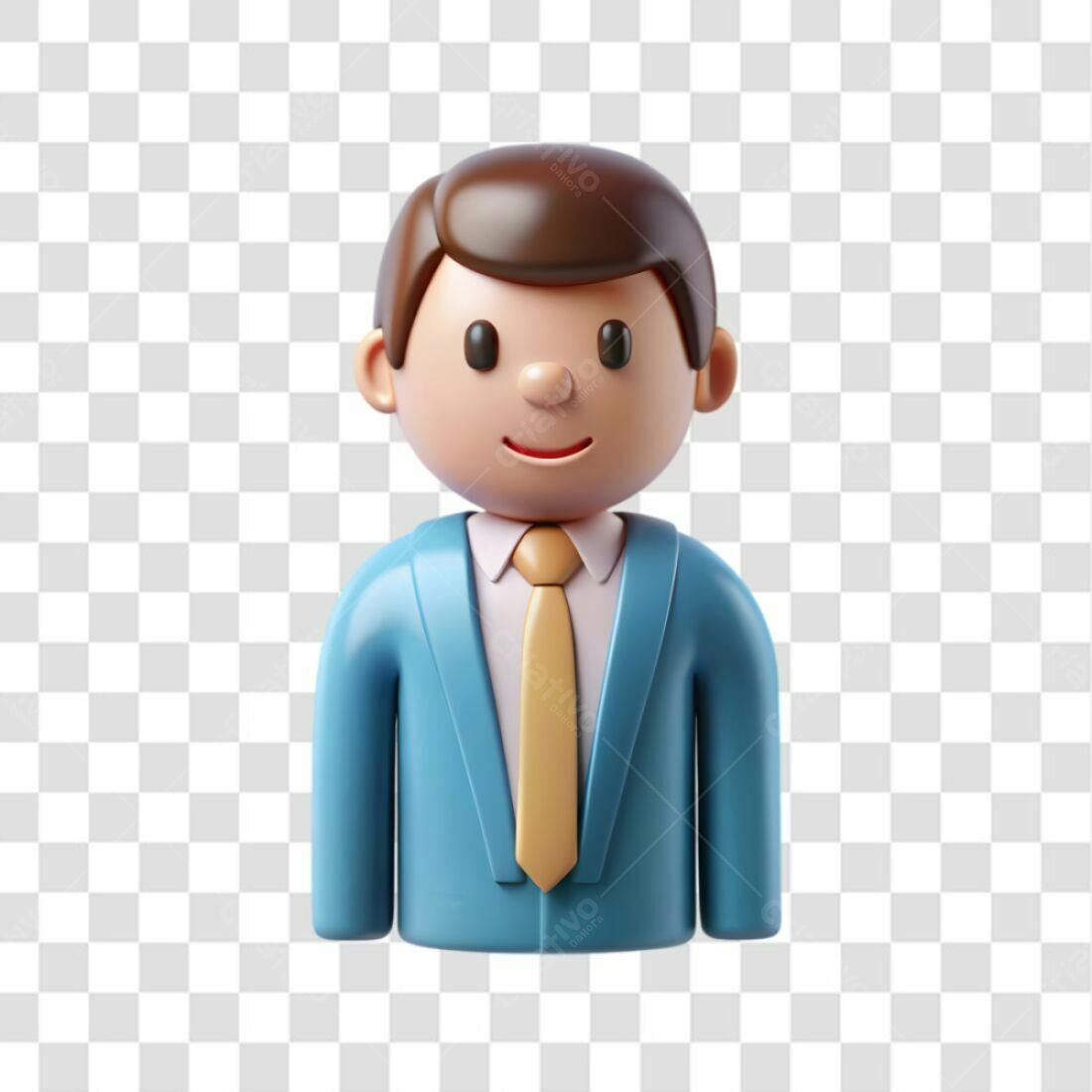 Icone homem de negócios PNG com fundo transparente