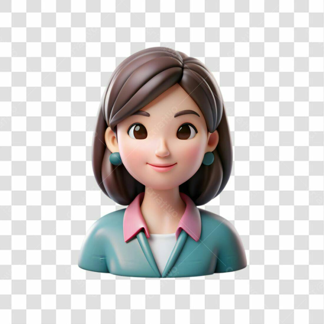 Icone Mulher Negócios PNG com fundo transparente