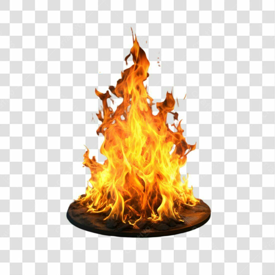 Icone Chama PNG com fundo transparente