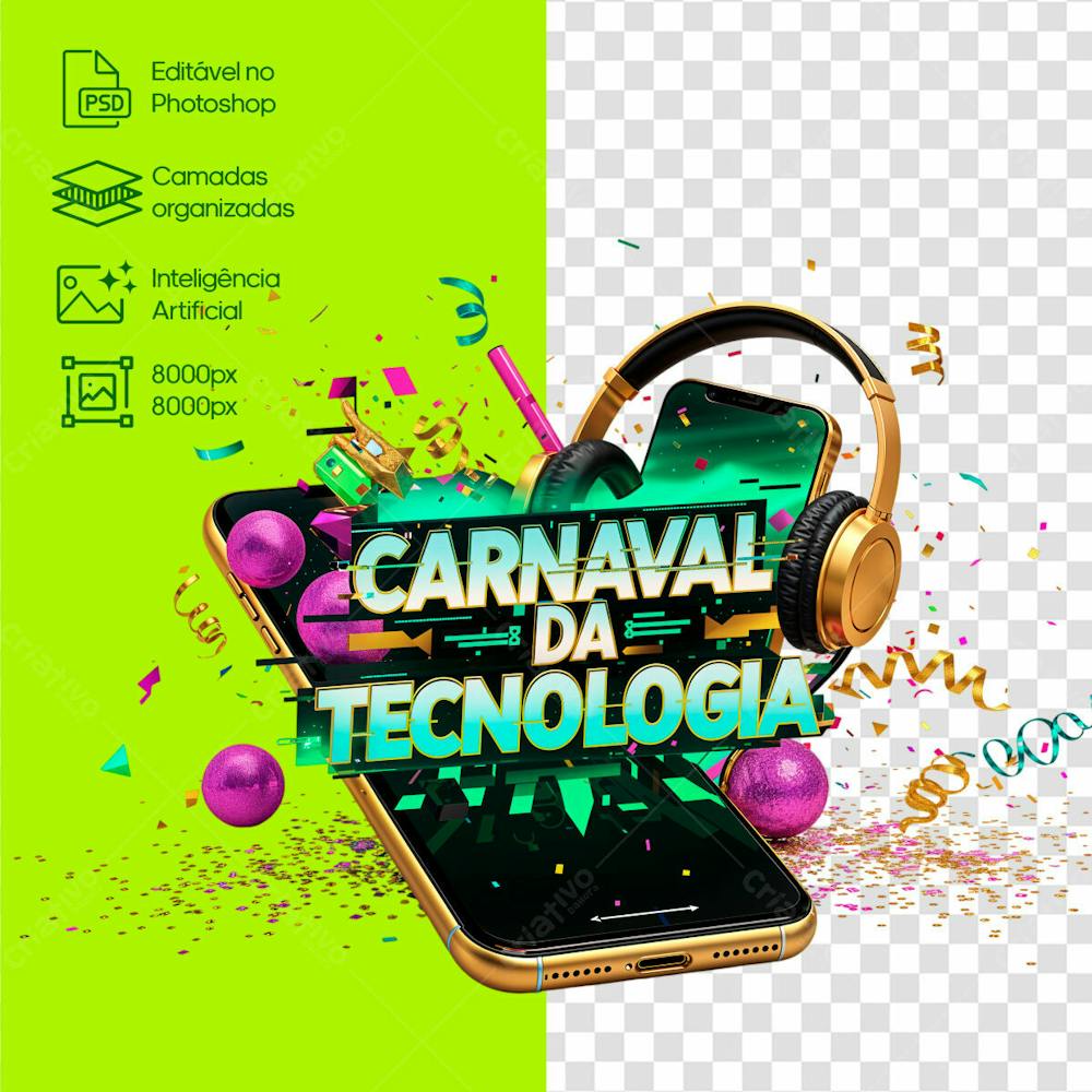 Carnaval Da Tecnologia Selo 3D