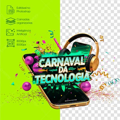 Carnaval Da Tecnologia Selo 3D