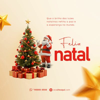 Natal Que O Brilho Das Luzes Natalinas Reflita