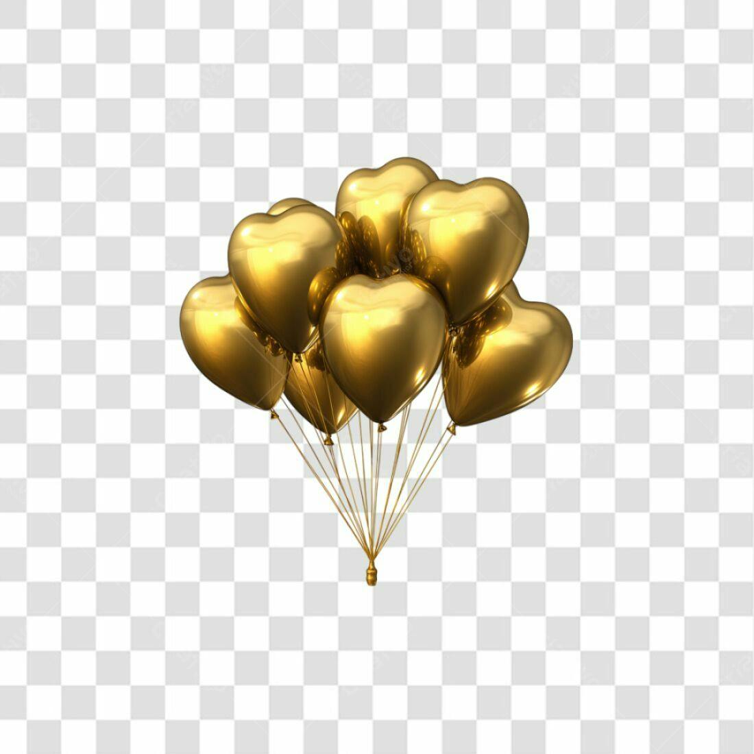Icone Balões Amor Dia dos Namorados PNG com fundo transparente
