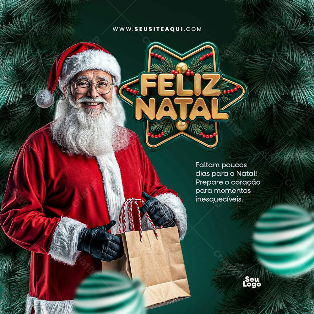 Feed Quadrado Feliz Natal 01