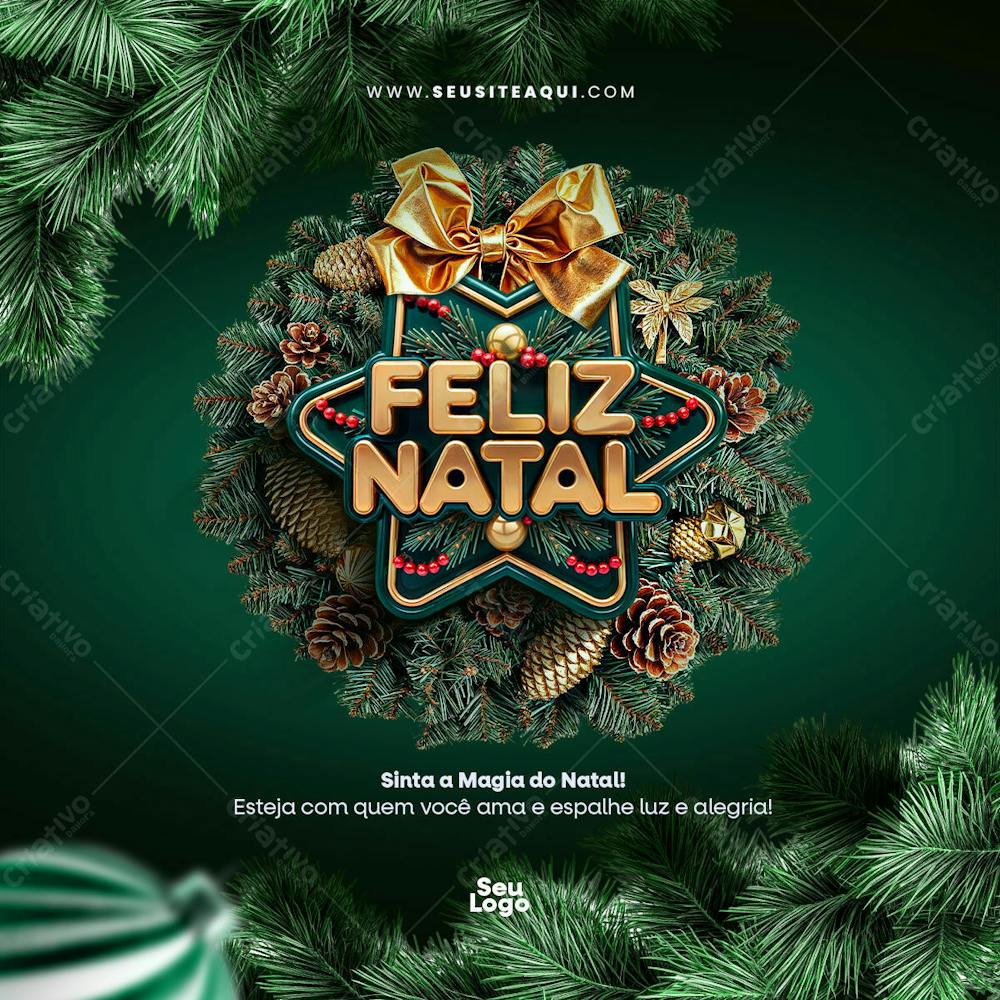 Feed Quadrado Feliz Natal 02