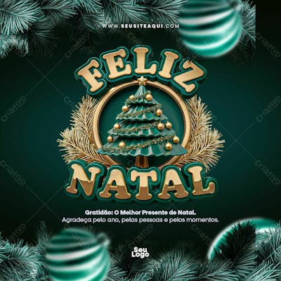 Feed Quadrado Feliz Natal 07