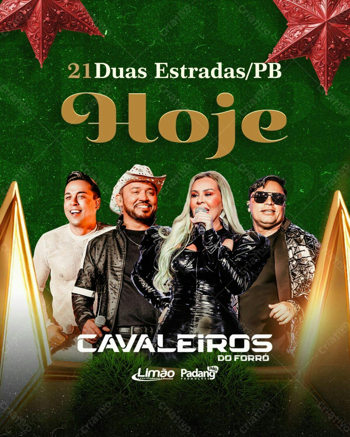 Flyer para Show Cavaleiros do Forró PSD Editável