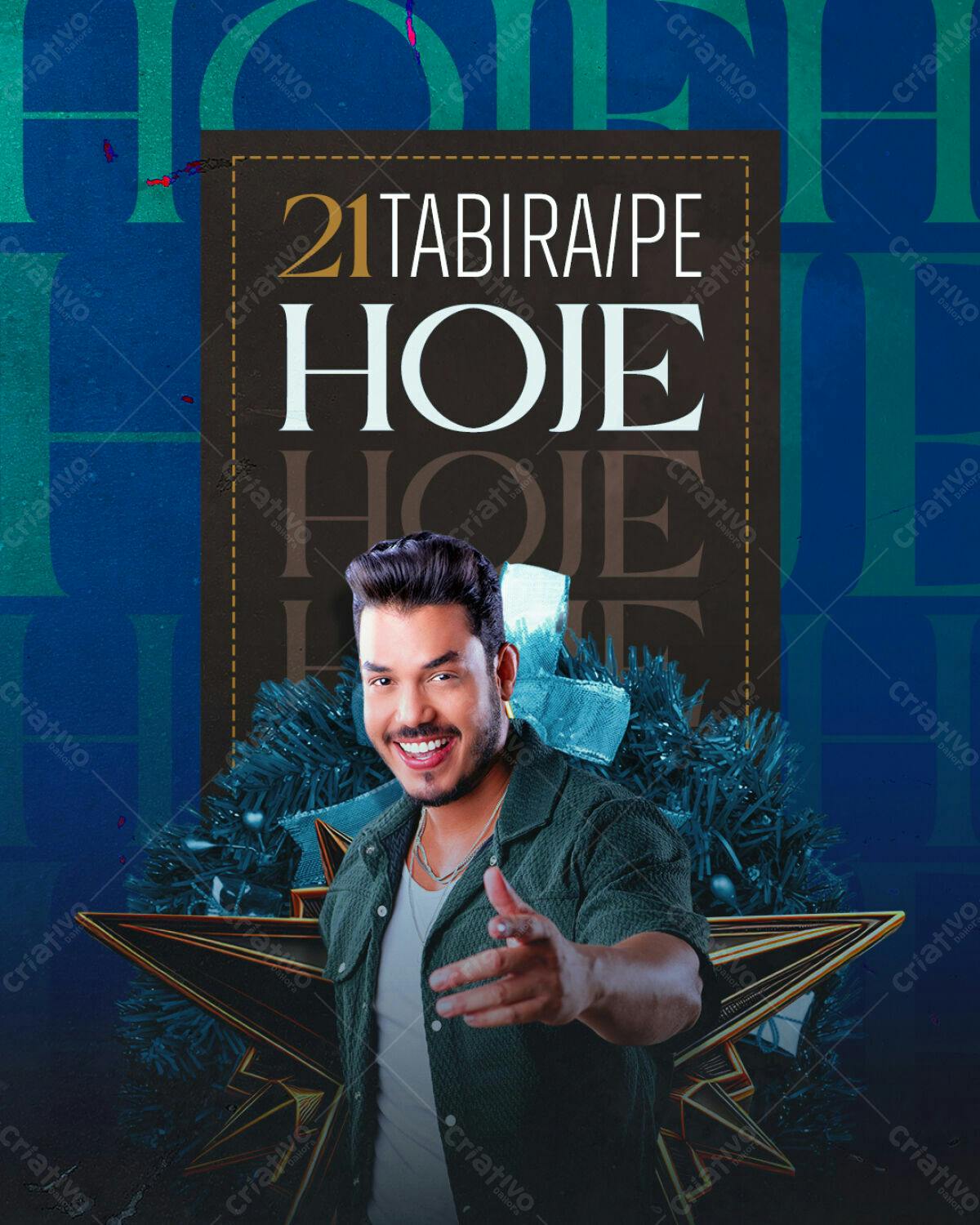 Flyer para Show em Tabira/PE PSD Editável