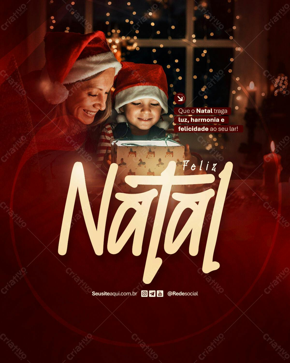 Flyer Feliz Natal PSD Editável
