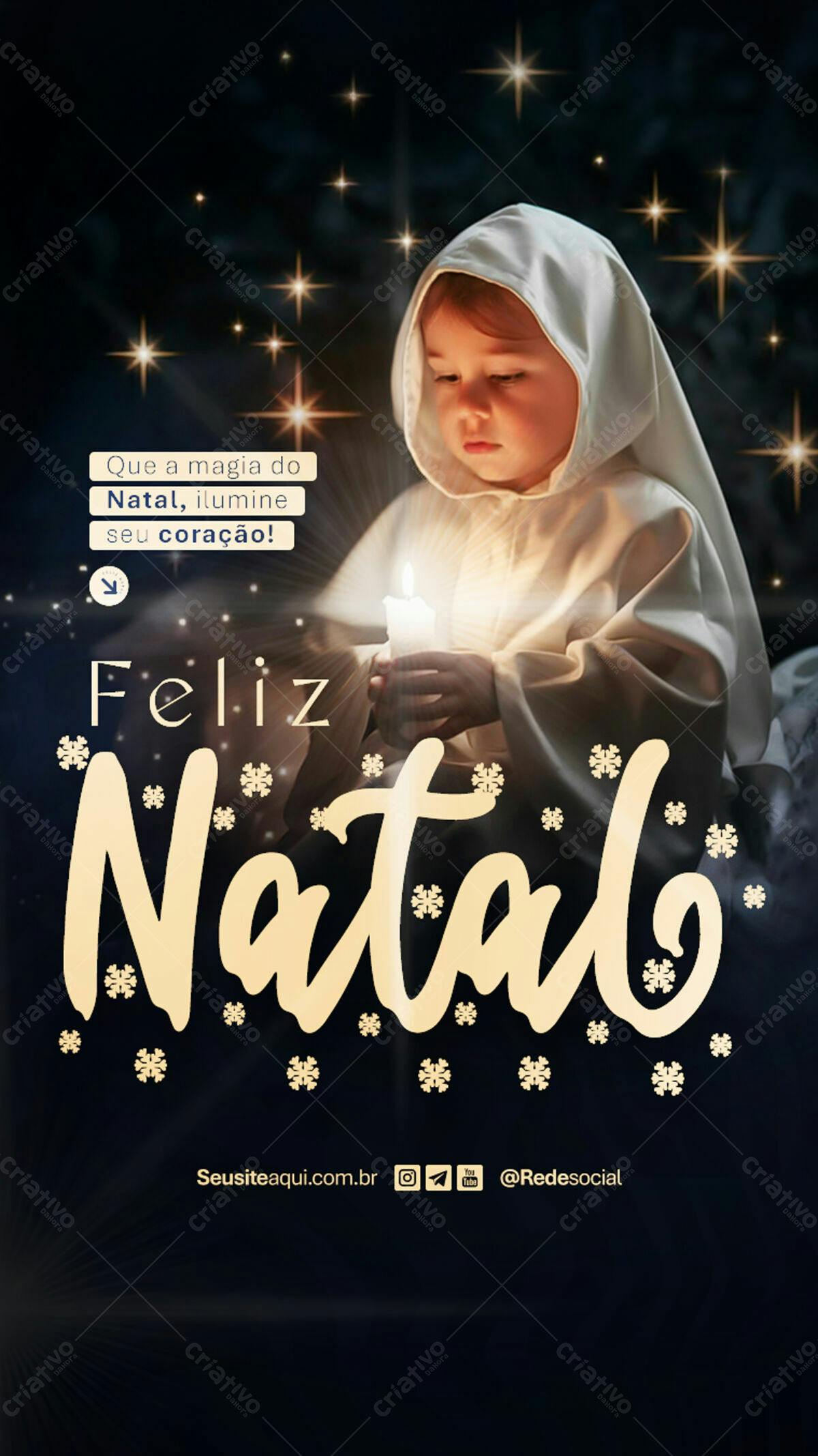 Flyer Feliz Natal PSD Editável