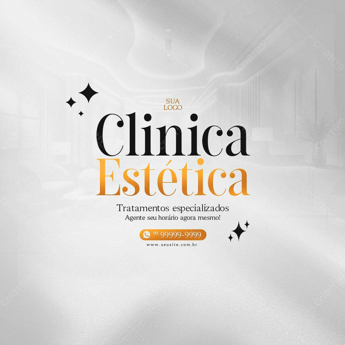 Post para Clínica Estética PSD Editável