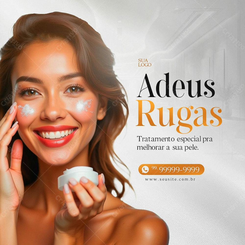 Adeus Rugas Clinica Estética Feed Psd Editável