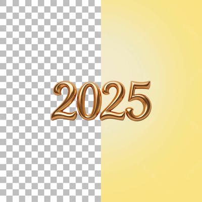 2025 Dourado Psd Editável