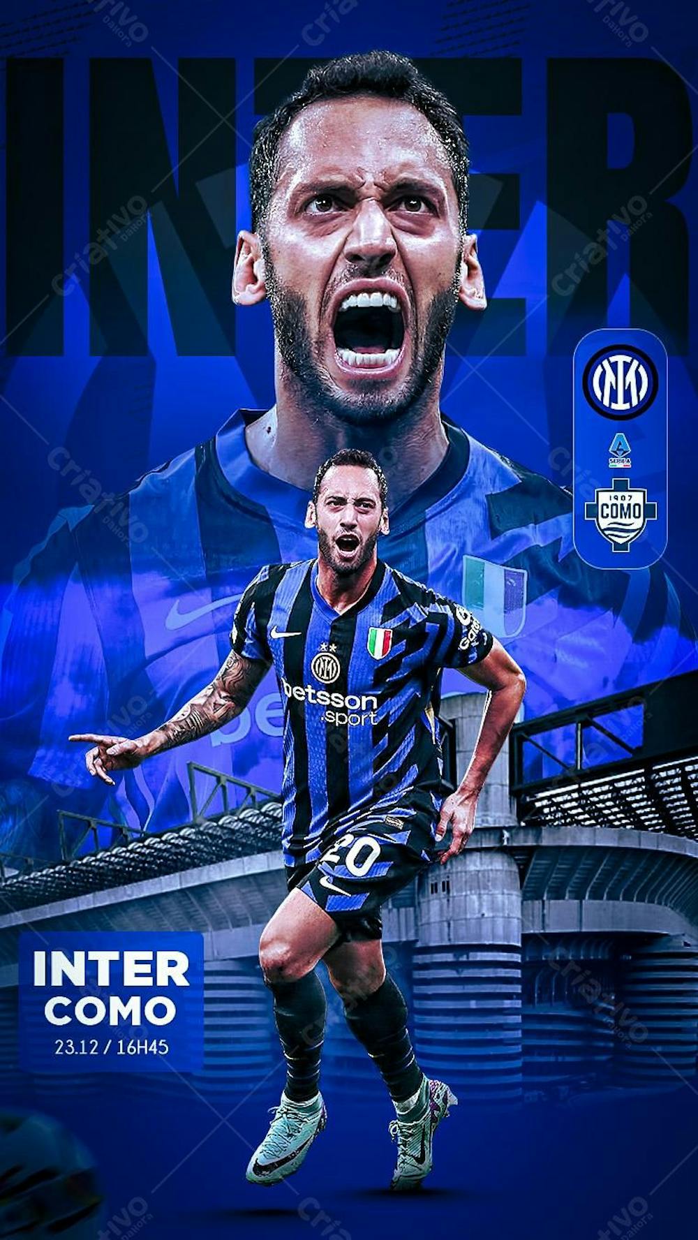 Flyer Matchday Chalhanoglu Inter De Milão