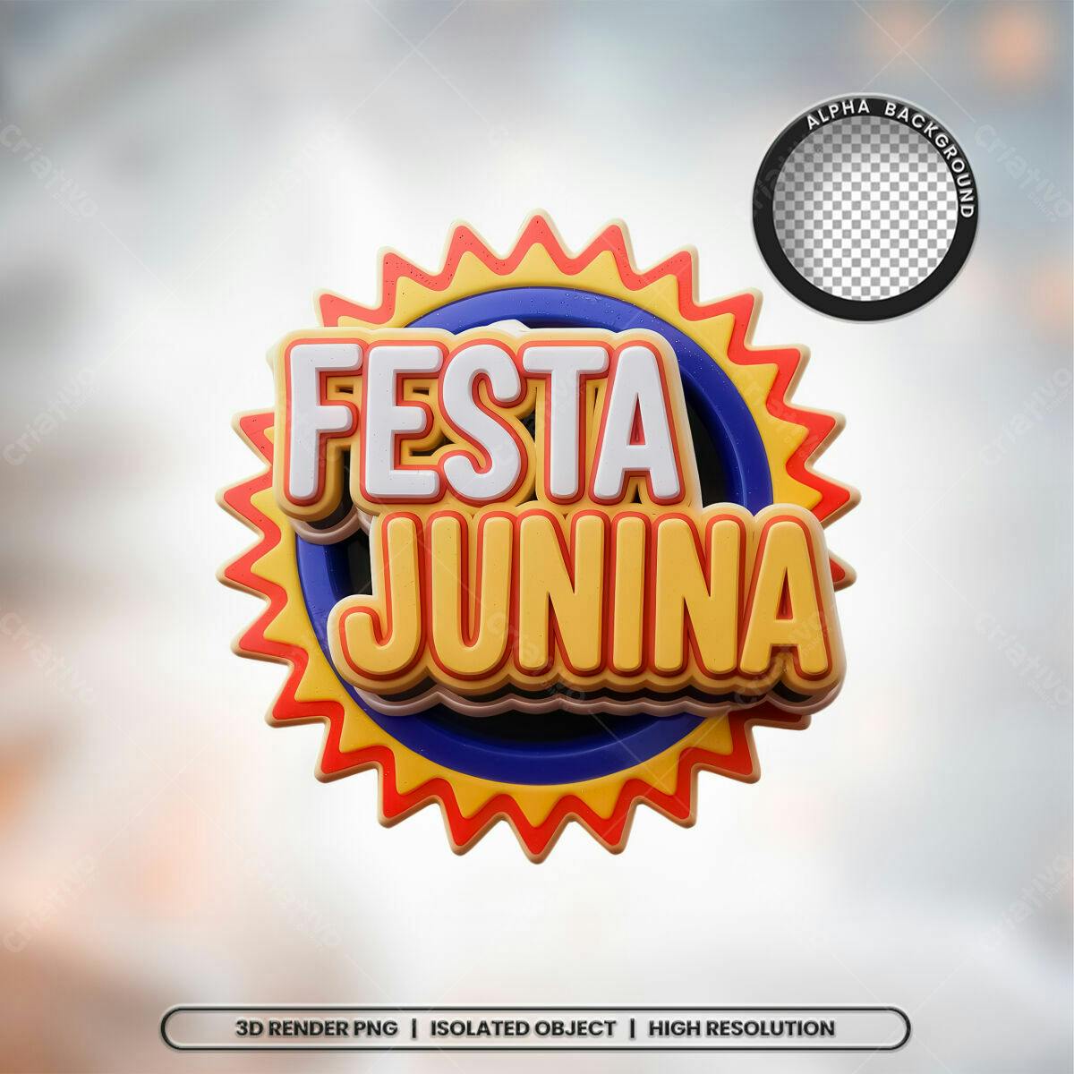 Logo Festa Junina PSD Editável