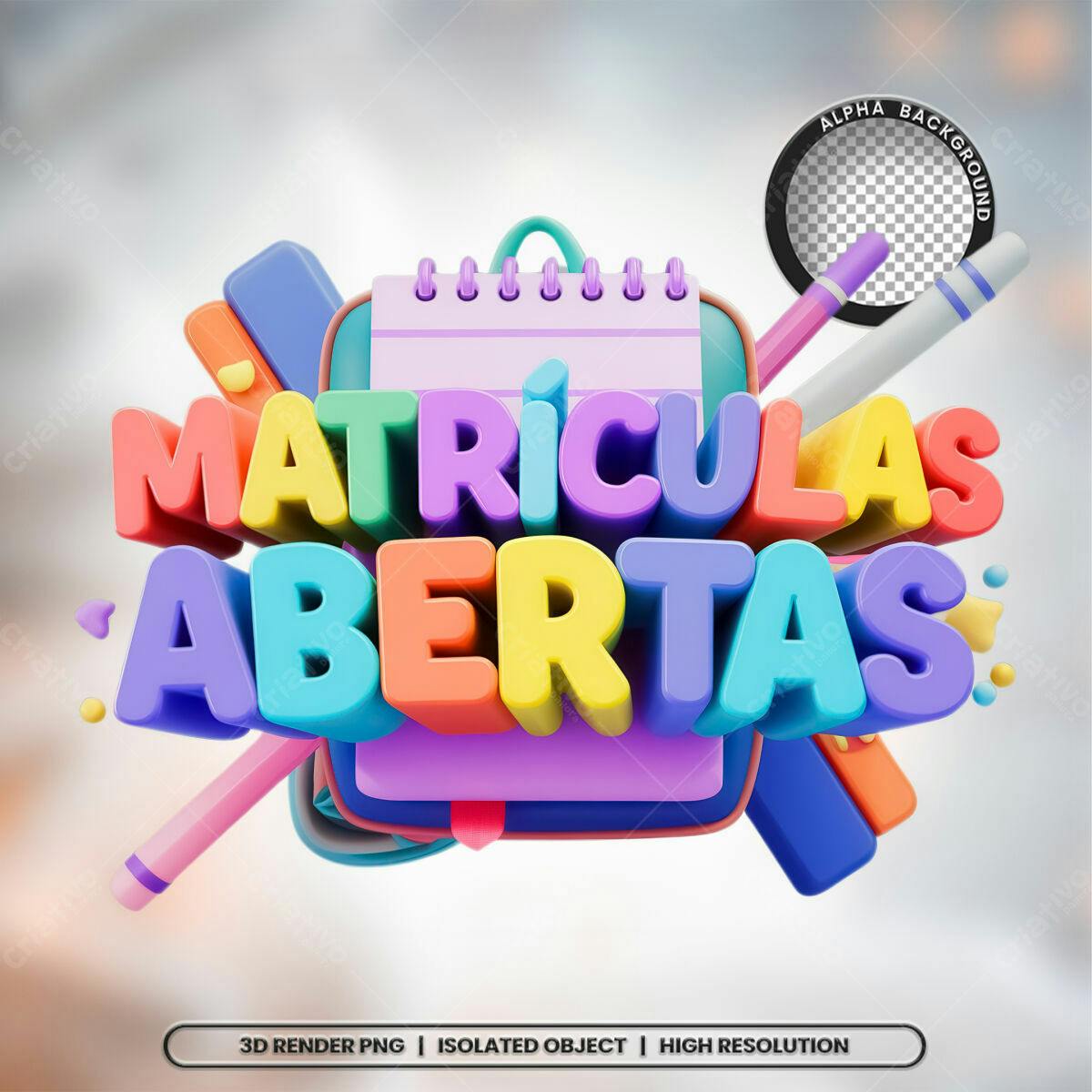 Flyer Matrículas Abertas PSD Editável